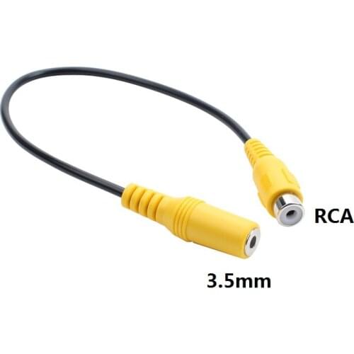 3.5mm to RCA 3.5 female to single RCA lotus female AV to 3.5 female audio converter