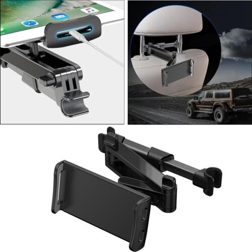 Stretchable Car Backseat Headrest Pillow Mount for Phone Holder Tablet Stand