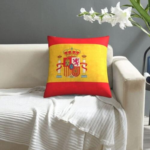Spain Flag Vintage Distressed Finish pillowcase printed cushion cover sofa waist pillow pillow cover