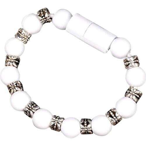 Type C Bead Bracelet Data Cable Charging Faster and More Stable than Traditional USB Connectors Fast Transmission