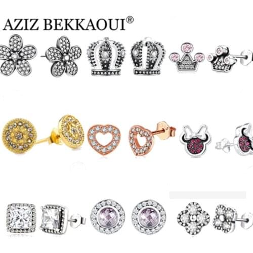 Fashion 925 Sterling Silver Stud Earrings European Original for Women Black CZ Crystal Butterfly Earring Sterling-silver-jewelry