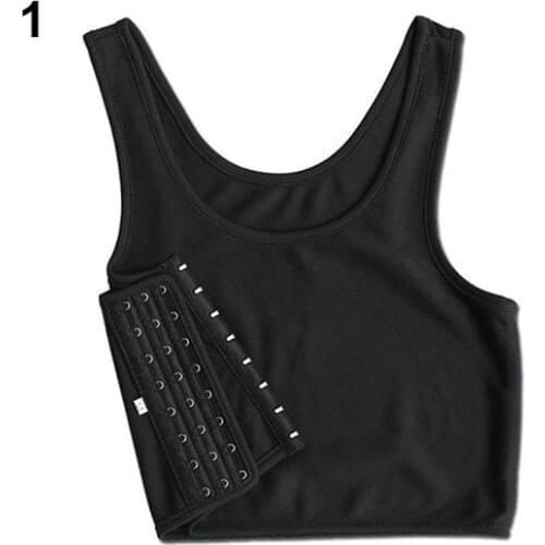 Women Underwear Girl Vest Camisoles Casual Breathable Buckle Short Chest Breast Binder Corset Undershirt Vest