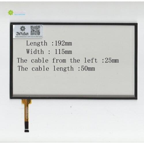 ZhiYuSun KDT-6467 8inch 4 line touch screen panel 192mm*115mm TouchSensor FreeShipping wdth 115mm length192mm