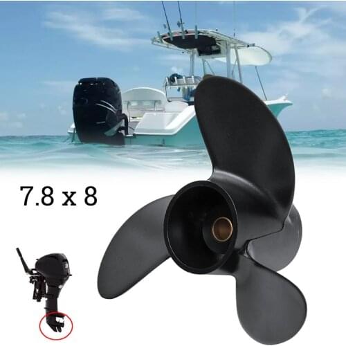 1pc 7.8x8 Aluminum Outboard Propeller For Tohatsu Nissan Mercury 4-6HP 3R1W64516-0 Yacht Marine Boat Outboard Propeller Parts