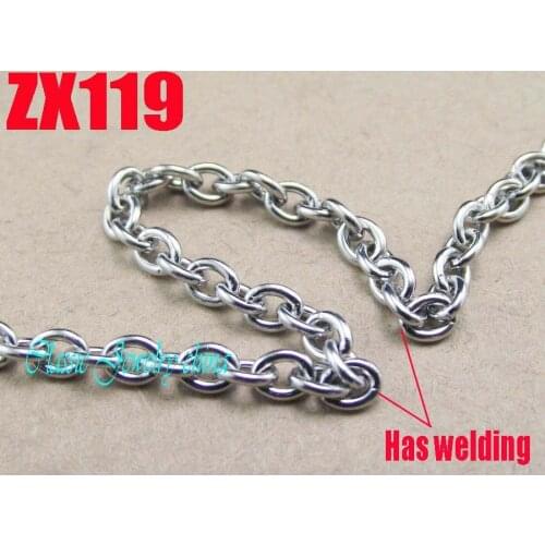100 meters stainless steel necklace 3mm Interface welding annulus chain fashion chains ZX119