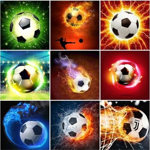5D Diamond Painting Football Landscape Diamond Mosaic Embroidery Wall Picture Rhinestone Picture Cross Stitch Home Decoration