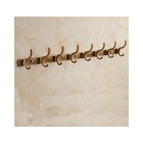 8 robe hooks door retro European, Kitchen / bathroom towel hooks on the wall , Copper hook for hanging clothes,Free Shipping