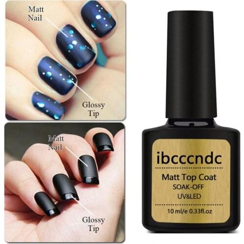 80% Hot Sale 10ml Matte Nail Coat Frosted Anti-Abrasion Mild to Skin DIY Nail Polish Soak Off UV Long Lasting Gel for Manicure