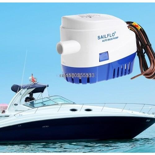 1100GPH 12V Boat Marine Automatic Submersible Bilge Auto Water Pump Float Switch