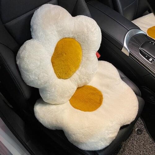 Car cushion car pillow seat increases height cushion flower shape lumbar support lovely cushion lumbar support