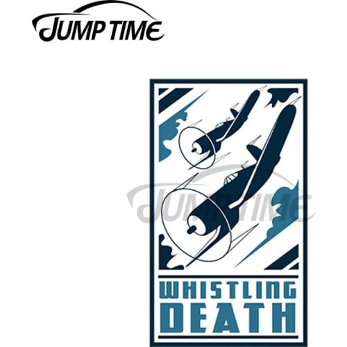 JumpTime 13 x 3.9cm For Whistling Death Car Stickers Waterproof Scratch-proof Custom Printing Window Graffiti Stickers