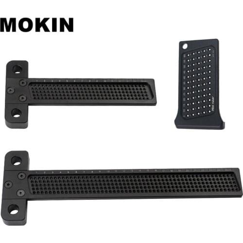 Woodworking Scriber T-type Ruler Hole Positioning Scribing Gauge Measuring Ruler Crossed Line Gauge For Carpenter DIY Tools