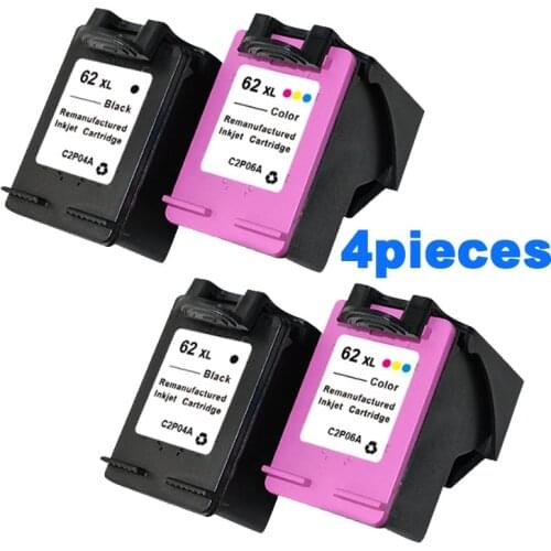 For HP 62 Compatible Ink Cartridges For HP 62 Envy 5640 5660 7640 5540 5545 Officejet 5740 5743 5744 5745 printers free shipping