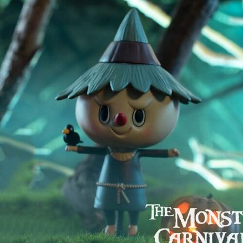 LABUBU The Monster Carnival Series Scarecrow Action Figure Doll Toys Collectible Monster Room Decoration Lovely Gifts for Kids