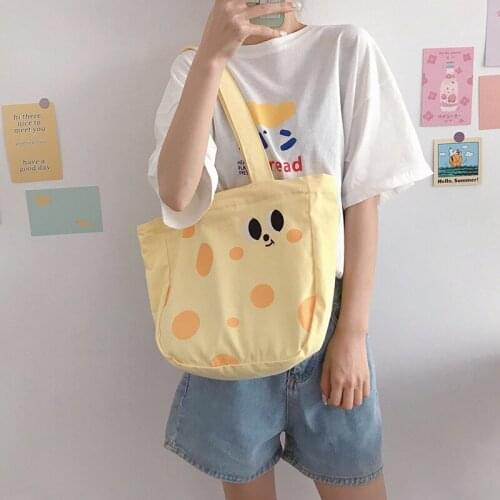 Hylhexyr Womens Cotton Canvas Shopping Bags Fashion Handbag Big Eyes Print Tote Cute Large Capacity Shoulder Bag With Zipper