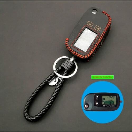 Leather Key Case for Tomahawk TW9010 TW9020 TW9030 Uncut Blade Fob Cover TW 9010 Folding Car Flip Remote Free Shipping