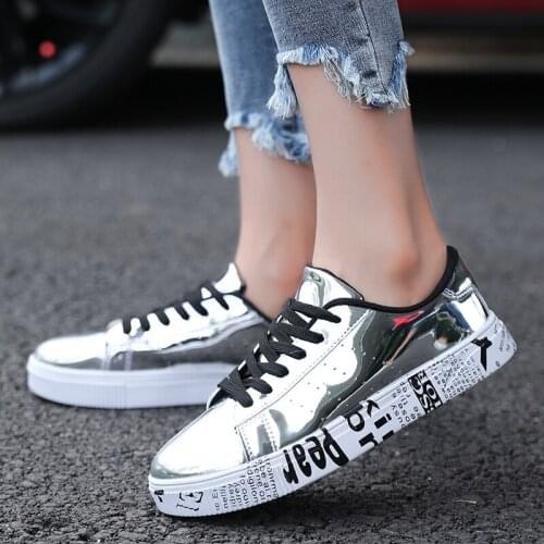 Unisex Big Size 47 Sneakers Men Autumn Summer Flats Mens Trainers Golden Fashion Lovers Zapatillas Deportivas Hombre Sneakers