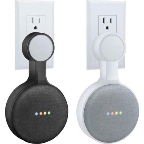 HOT For Google Home Mini Nest Mini Voice Assistant Wall Mount Stand Bracket Kitchen Bedroom Bathroom Office Outlet Wall Mount