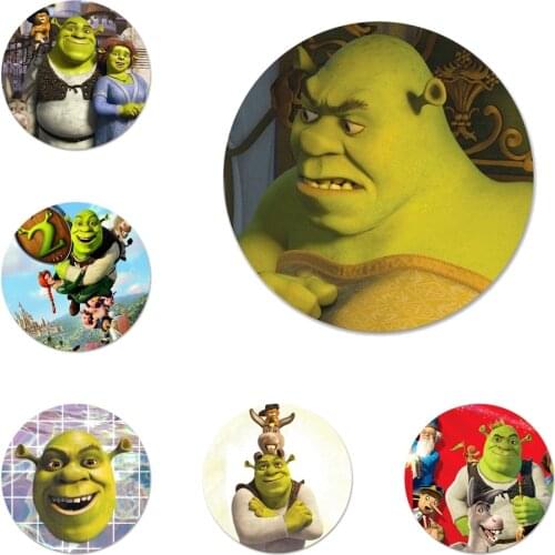 New Arrival Cartoon Moive Shrek Coon Badge Brooch Pin Accessories For Clothes Backpack Decoration gift