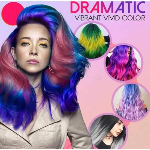 Grey Purple Green Blue Disposable Hair Dye Cream, Hair Color Changed By Temerature, Dye Cream For Hair Styling Tools