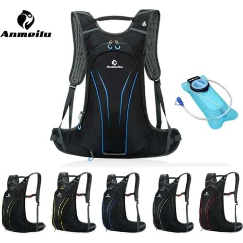 Anmeilu 20L Outdoor Sports Bag Rain Cover Waterproof Cycling Backpack With 2L Water Bag Climbing Camping Hiking Rucksack Bags