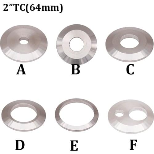 2"Tri Clamp (64m OD) End Cap with weld Cutout Sanitary 304 Stainless Steel Homebrew Beer & Craft Brewer Fitting