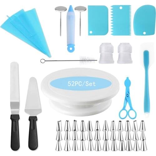 Cake Turntable Rotating Anti-skid Round Cake Stand Cake Decorating Tools Cake Rotary Table Kitchen DIY Pan Baking Tools Set