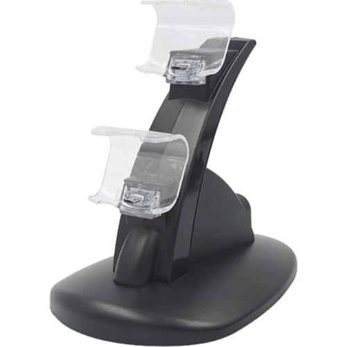 Controller Charger Dock LED Dual USB Charging Stand Station for Sony Playstation 4 PS4 / PS4 Pro /PS4 Slim Controller