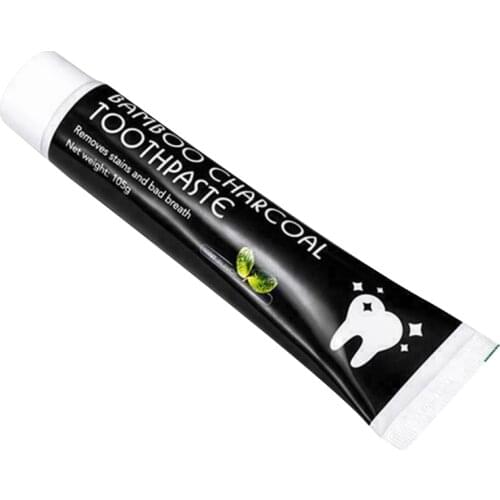 2019 Bamboo Charcoal Toothpaste Teeth Whitening Black Removes Stains Tooth Care