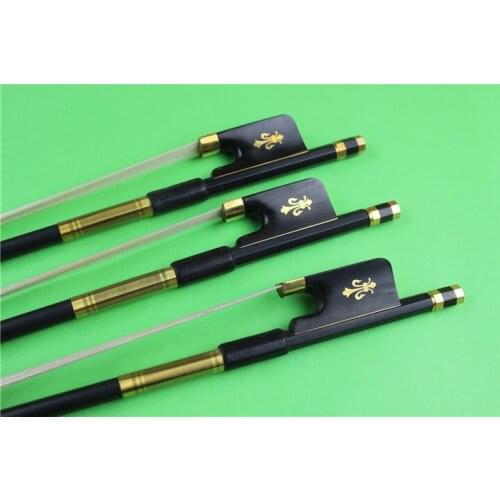 1pc high class black Carbon fiber cello bow 4/4 Ebony Frog