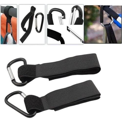 2Pc Universal Buggy Mummy Pushchair Pram Stroller Hook Shopping Bag