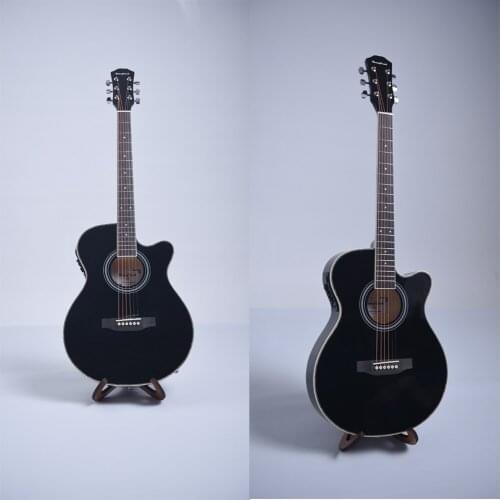 40 inch Guitar Electric Thin Body Guitar Acoustic 6 String Guitar Profession Folk Guitar Pop for Beginner Set Gift AGT26