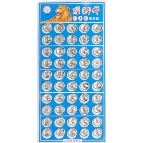 50 Set Metal Press Buttons Snap Fastener Sewing Craft Pieces Clothes Closures