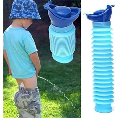 750ml Emergency Urinal Shrinkable Portable Toilet Potty Pee Urine Bottle Reusable Outdoor Camping Travel Personal Pee Urinal