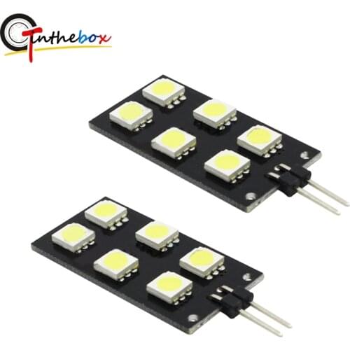 2pcs car motorcycle 12V CANBUS Error Free 5050-SMD LED For 2008-2015 Audi A4 S4 B8 Indoor light Footwell Lights white red blue