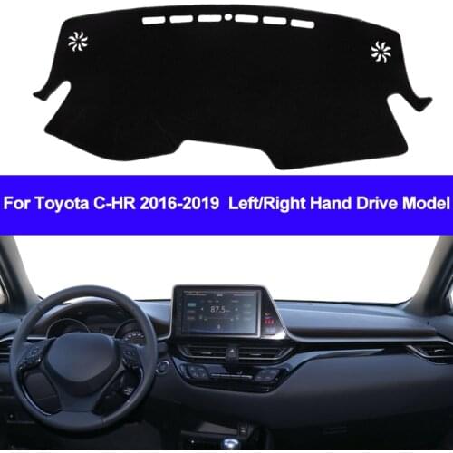Car Auto Dashboard Cover Dashmat Pad Carpet Dash Mat Cushion Two Layer For Toyota C-HR CHR 2016 2017 2018 2019 Anti-Sun RHD LHD