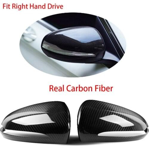 Carbon Fiber Rearview Mirror Cover For Mercedes Benz W222 S550 S600 S63 2015-19