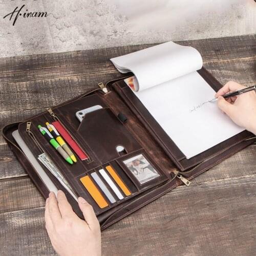 Genuine leather ipad pro 12 9 case 2021 2020 cover sleeve Macbook pro 13 inch case laptop multifuctional Tablets pounch handbag