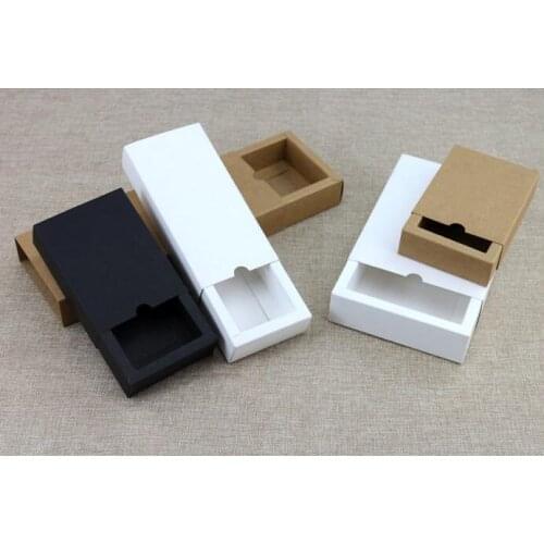Black kraft soap packaging box white Brown Kraft soap Box, black Gift cookies Boxes, candy kraft box