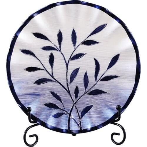 Europeanhome Decorations Hand-painted Ceramic Decorative Plates Creative Crafts American Living Room Hanging Ornaments 20.5CM