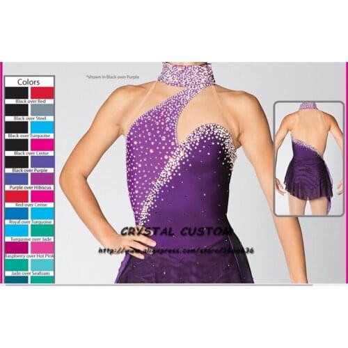 Crystal Custom Figure Skating Dress Girls New Brand Ice Skating Clothes For Competition DR4658