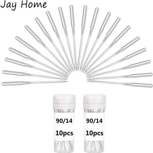 20Pcs Home Sewing Machine Needles Size 90/14 Universal Machine Needles Regular Point Machine Needles for Machine Sewing Quilting