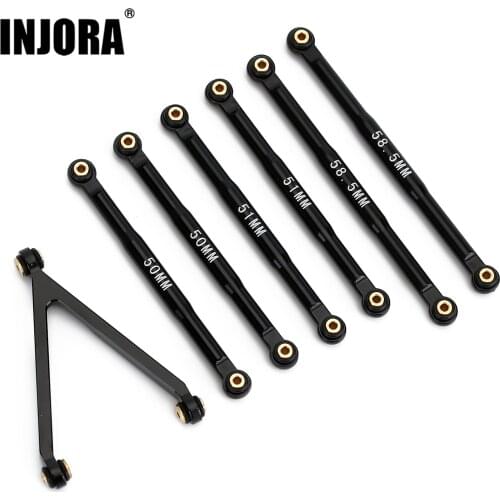 INJORA CNC Aluminum Chassis Links Set for 1/24 RC Crawler Car LWB 133.7mm Axial SCX24 AXI00001 Chevrolet AXI00002 B-17 AXI00004