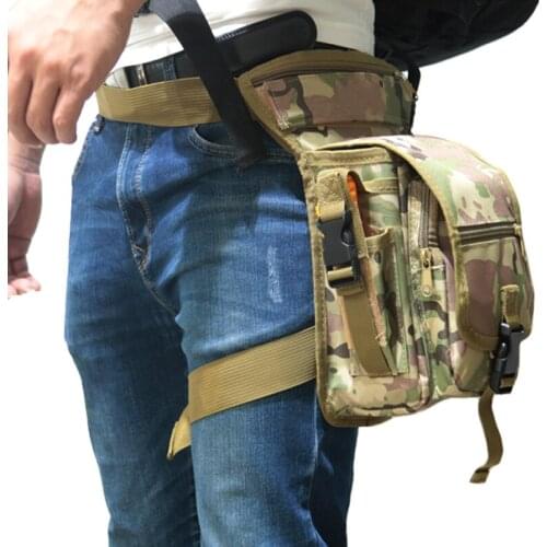Fashion Men Bag Waist Leg Bag Portable Waterproof Large Capacity For Outdoor Camping Oxford Fabric Casual Mens Belt Bag