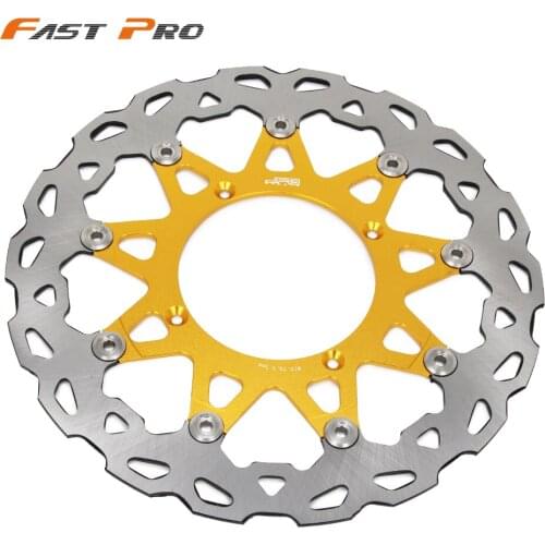 Motorcycle CNC 320MM Front Wavy Floating Brake Disc Rotor For SUZUKI RMZ250 2007-2015 RMZ450 2005-2015 RMX450 2010 2011 2012