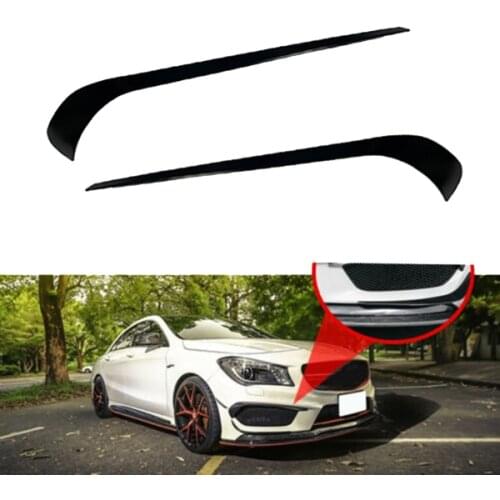 NEW-Car Front Bumper Splitter Spoiler Trim for Mercedes W117 C117 CLA Class CLA45 CLA200 CLA220 CLA250 CLA260 AMG 2013-2015