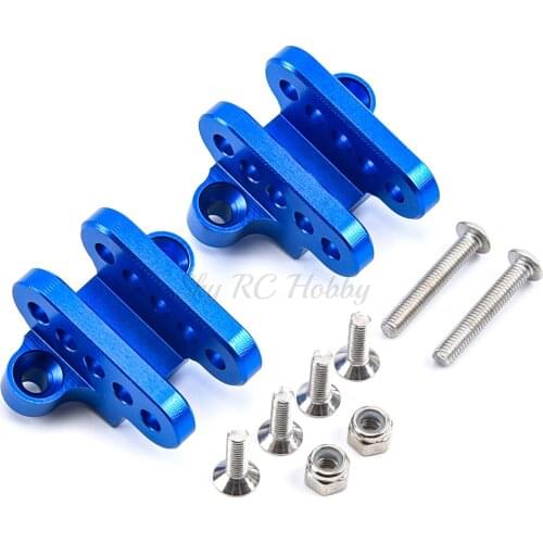 Aluminum Alloy Front / Rear Universal Multi-hole Adjustable Suspension Mount For LOSI 1/8 LMT Solid Axle 4WD Monster Los04022