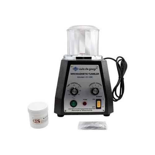 KT100 Magnetic Polishing Machine Reversal Polishing Machine Jewelry Workpiece Polishing Equipment Mini Magnetic Polishing Machin