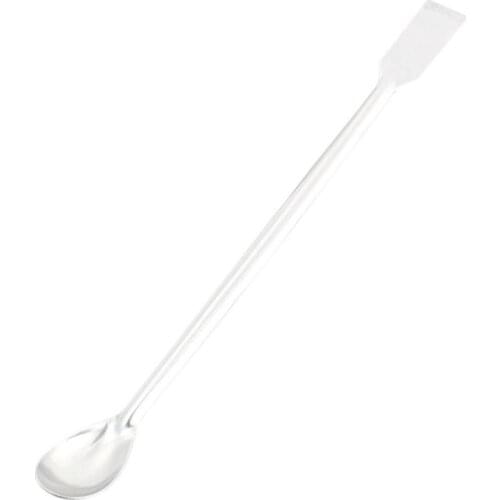 22 cm Spoon shape profile Strip molded item Decoration Silver Long stainless steel laboratory Double end reagent spatula Stucco