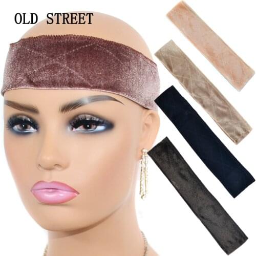 Fashion Double Sided Soft Velvet girp Hair Band Adjustable Velvet Wig Grip Hair Band Headband Wiggery Accessery Headbands